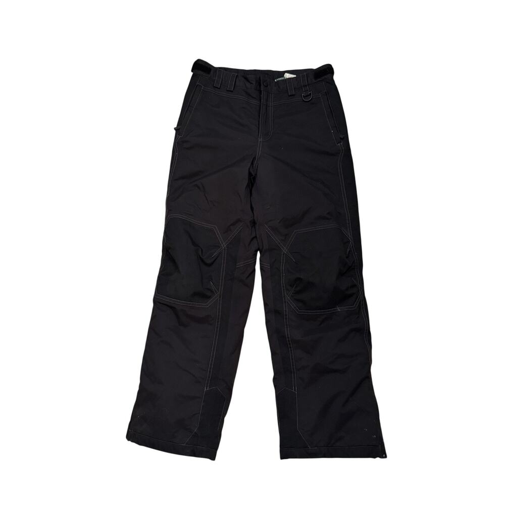 L.L. Bean Boys Girls Adjustable Youth Ski Snow Pants Insulated Kid Black Size 14
